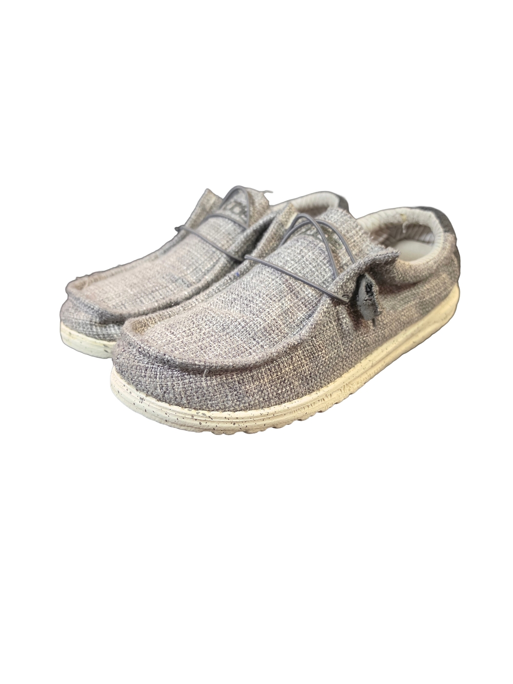 Hey Dude Wally Sox Grey Casual Loafers Men's Size 11 Slip On Comfort Shoes